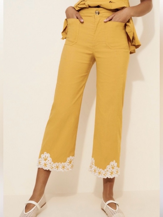 Anthropologie Pants - Maeve Colette Embroidered Pant